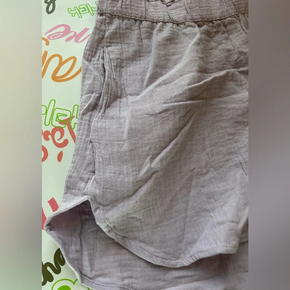 Universal Thread Shorts XL Purple NWT Easy Pull On Crinkle Gauze High Rise - Picture 7 of 9